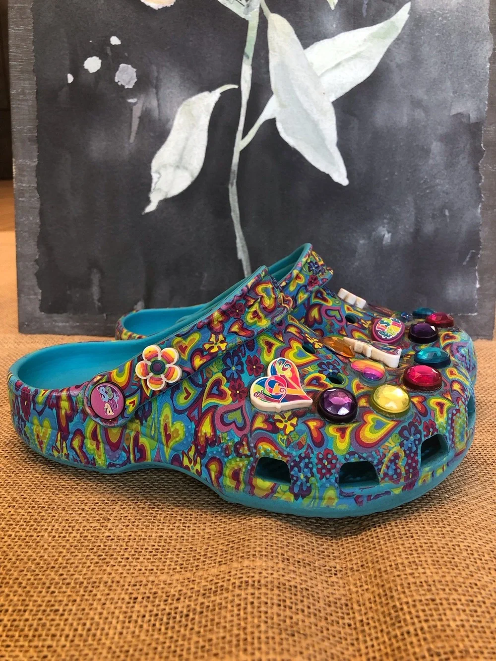 Crocs x Lisa Frank Clogs sz J2